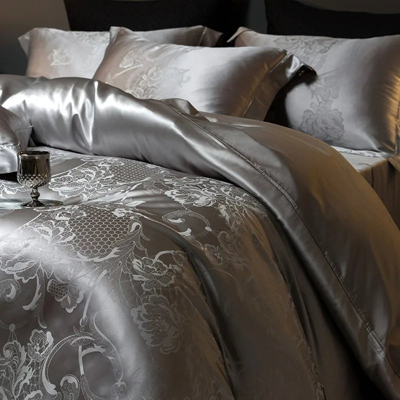 Crystalline Shimmer Cotton Sateen Bedding Ensemble DECORATIQ | Home&Decor