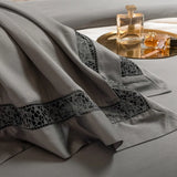 Gray Egyptian Cotton Luxe Bedding Set DECORATIQ | Home&Decor