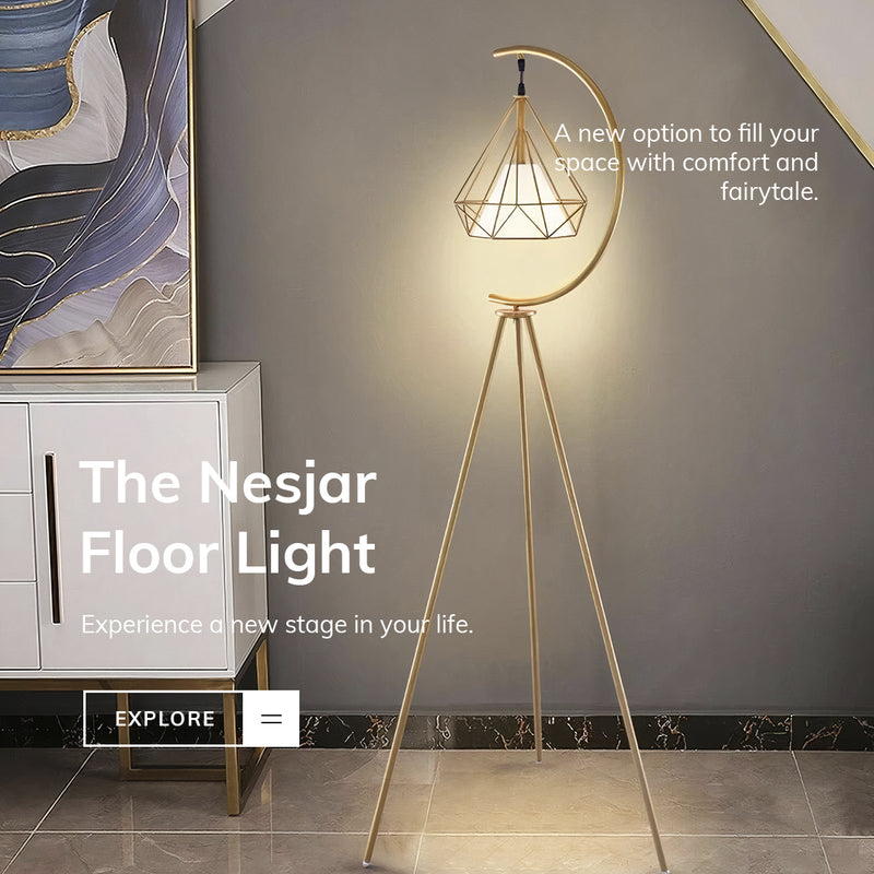 The Nesjar Floor Light DECORATIQ | Home&Decor