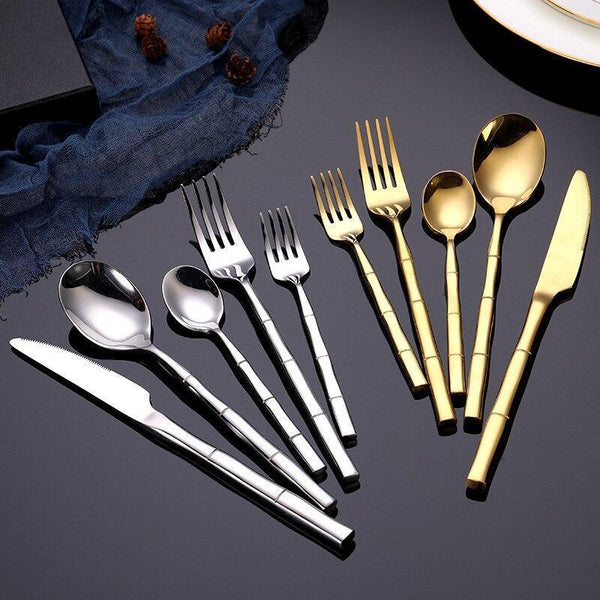 Aldomara Bamboo Gold/Silver Flatware