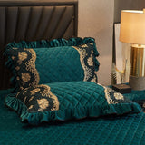 Faith Ruffled Edged Quilted Fleece Bedspread Set DECORATIQ | Home&Decor