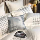 Katherine Two-Tone Embroidered Motif Egyptian Cotton Duvet Cover Set DECORATIQ | Home&Decor