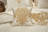 Rovenia Luxury Satin Cotton Duvet Cover Set DECORATIQ | Home&Decor