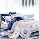 Amellora Egyptian Cotton Embroidered Tribute Silk Duvet Cover Set DECORATIQ | Home&Decor