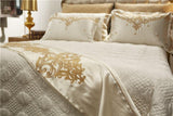 Rovenia Luxury Satin Cotton Duvet Cover Set DECORATIQ | Home&Decor