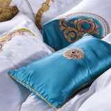 Evaria Satin Cotton Luxury Royal Duvet Cover Set DECORATIQ | Home&Decor