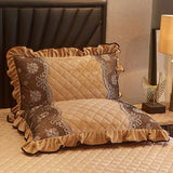 Faith Ruffled Edged Quilted Fleece Bedspread Set DECORATIQ | Home&Decor