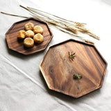 Geometry Acacia Wood Plate DECORATIQ | Home&Decor