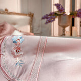 Emely Floral Bunch Embroidery Egyptian Cotton Duvet Cover Set DECORATIQ | Home&Decor