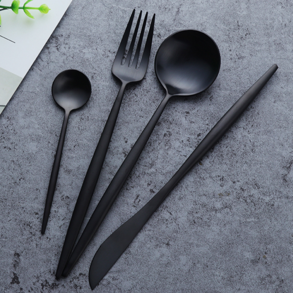 Arya Black Flatware