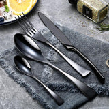 Jet Black Flatware DECORATIQ | Home&Decor