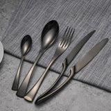 Jet Black Flatware DECORATIQ | Home&Decor