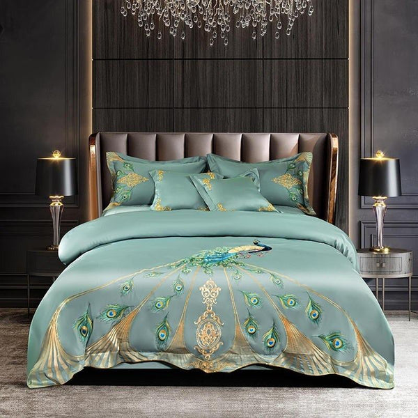 Pavalena Luxury Embroidery Egyptian cotton Duvet Cover Set