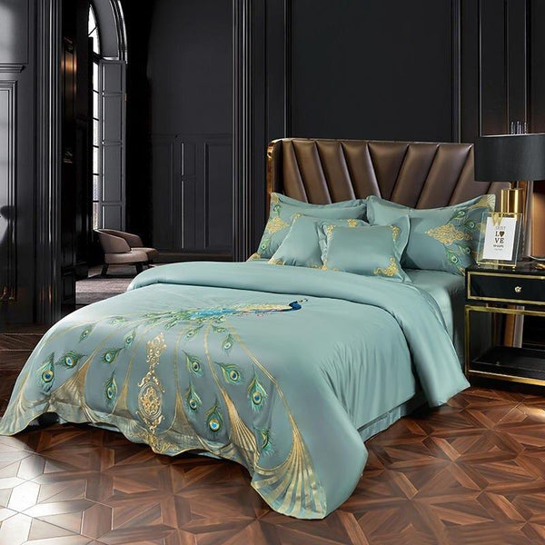 Pavalena Luxury Embroidery Egyptian cotton Duvet Cover Set