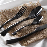 Jet Black Flatware DECORATIQ | Home&Decor