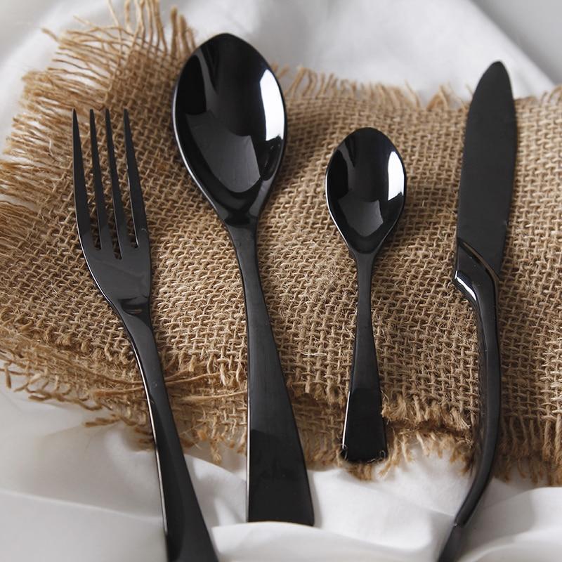 Jet Black Flatware DECORATIQ | Home&Decor