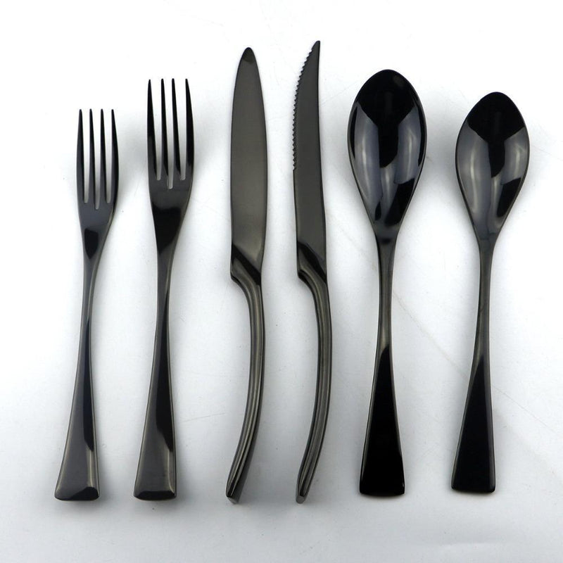 Jet Black Flatware DECORATIQ | Home&Decor